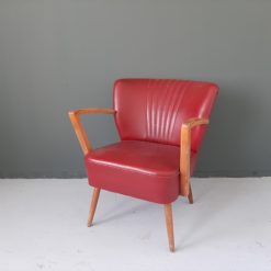Vintage cocktail fauteuil met armleuningen