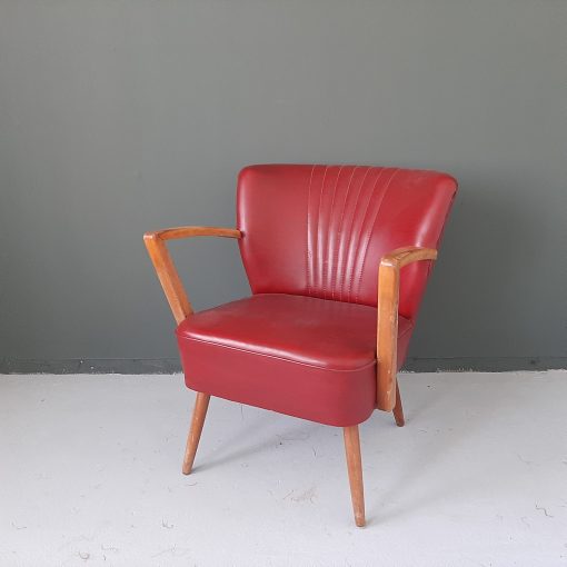 Vintage cocktail fauteuil met armleuningen