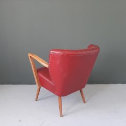 Vintage cocktail fauteuil met armleuningen