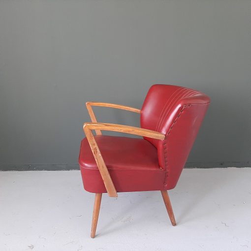 Vintage cocktail fauteuil met armleuningen